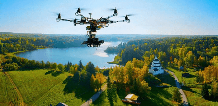 Aerial photography drones use